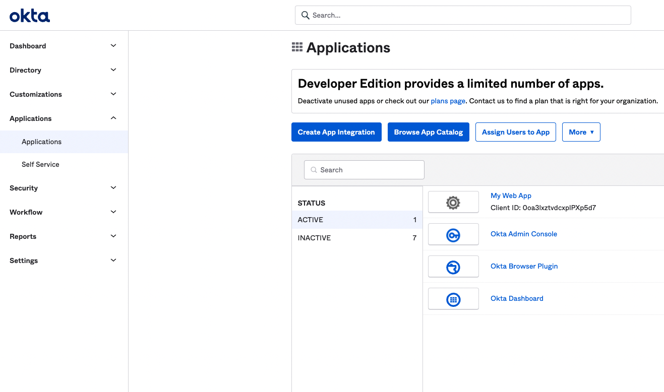 ToolJet - Okta create application