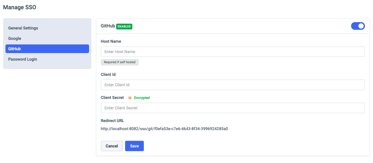 ToolJet - SSO configs