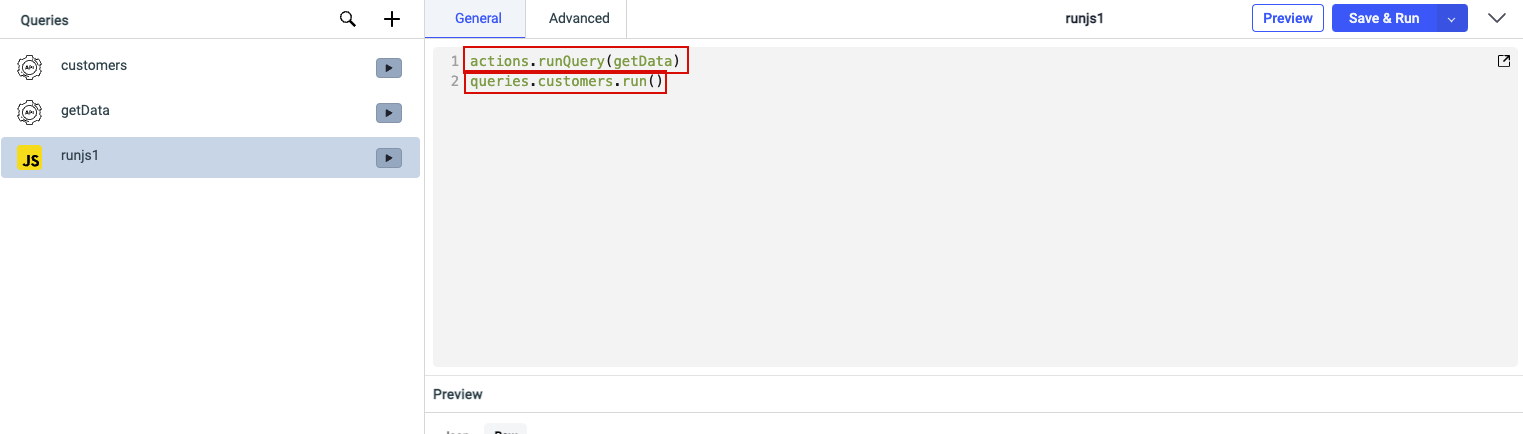 ToolJet - How To - Run Actions from RunJS query