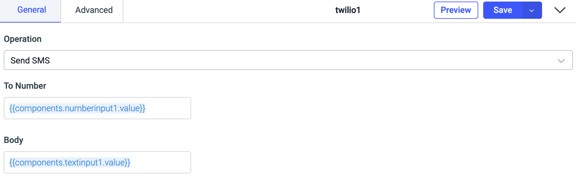 ToolJet - Data source - Twilio