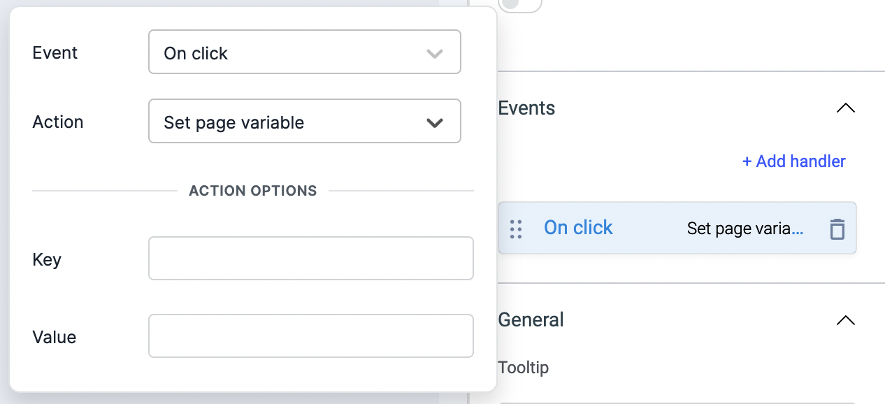 ToolJet - Action reference - Switch page