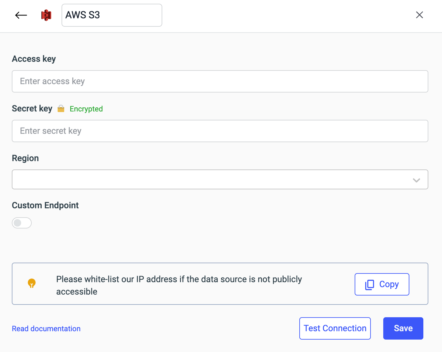 aws s3 modal