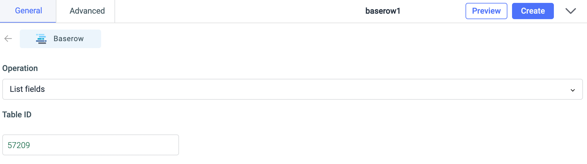 Baserow list fields