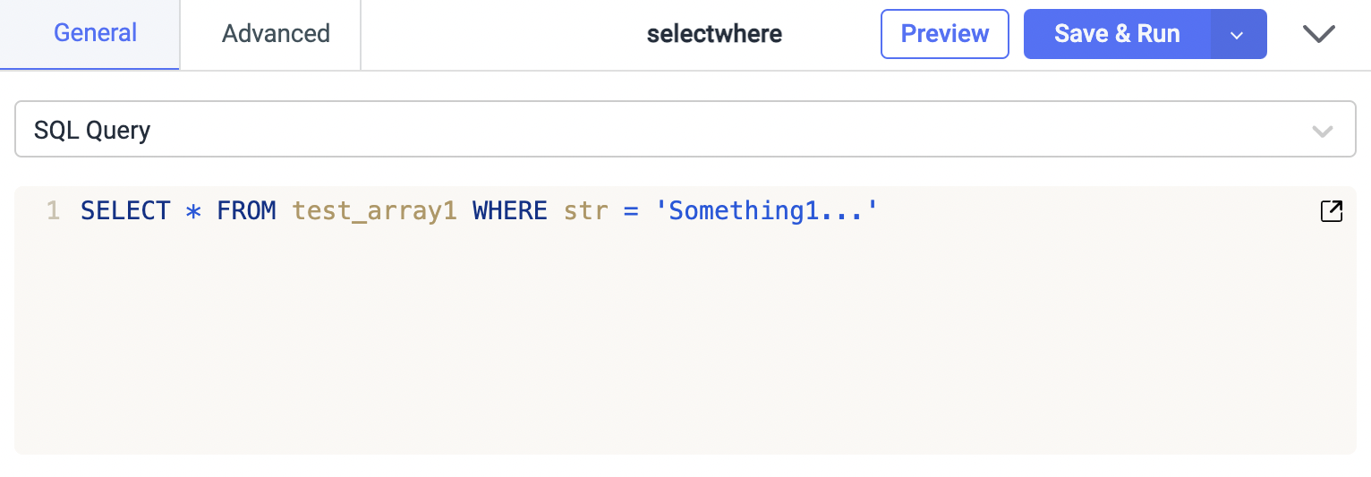 ClickHouse SQL Statement operation