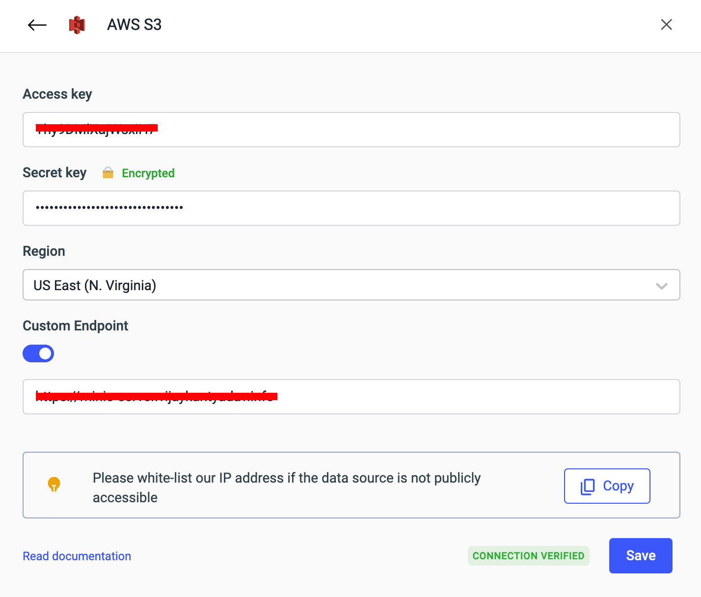 Custom Endpoint - S3 hosts