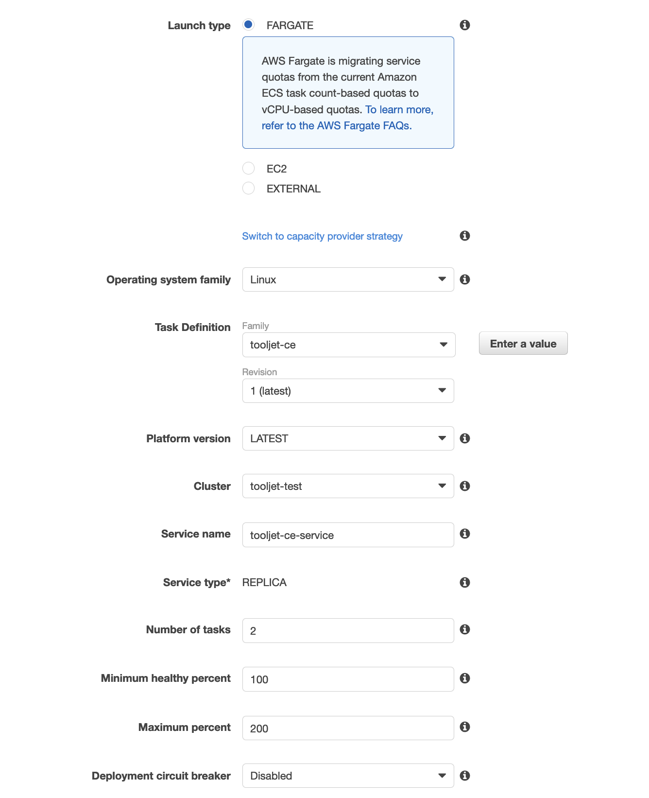 service config