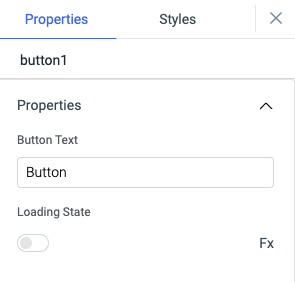 ToolJet - Widget Reference - Button Properties