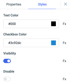 ToolJet - Widget Reference - Checkbox