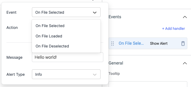 ToolJet - Widget Reference - File Picker