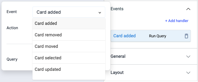 ToolJet - Widget Reference - Kanban widget