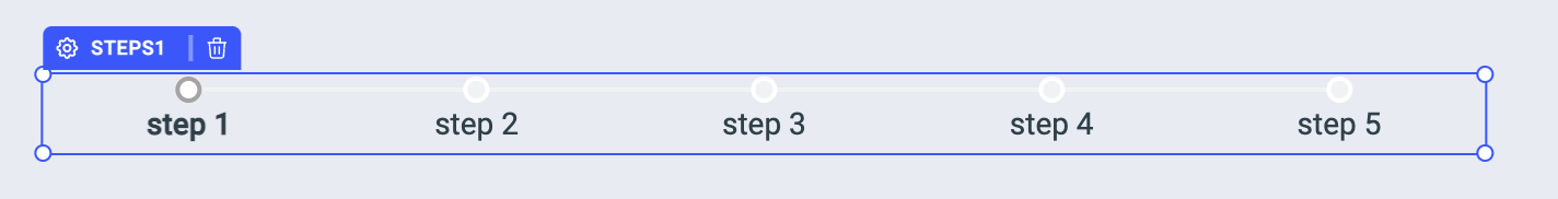 ToolJet - Widget Reference - Steps